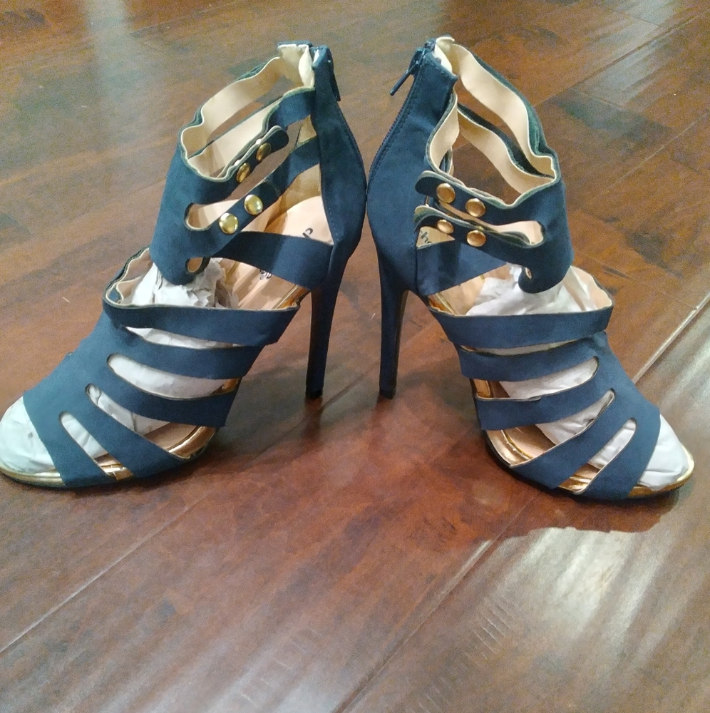 Charlotte Russe navy blue heels
